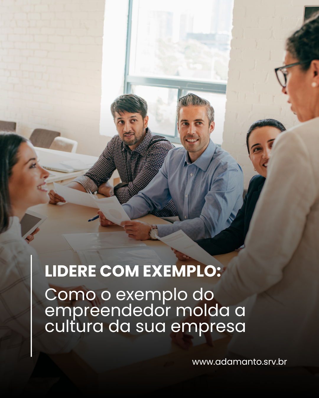 Lidere com exemplo